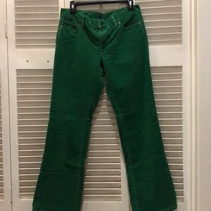 J Crew green cords